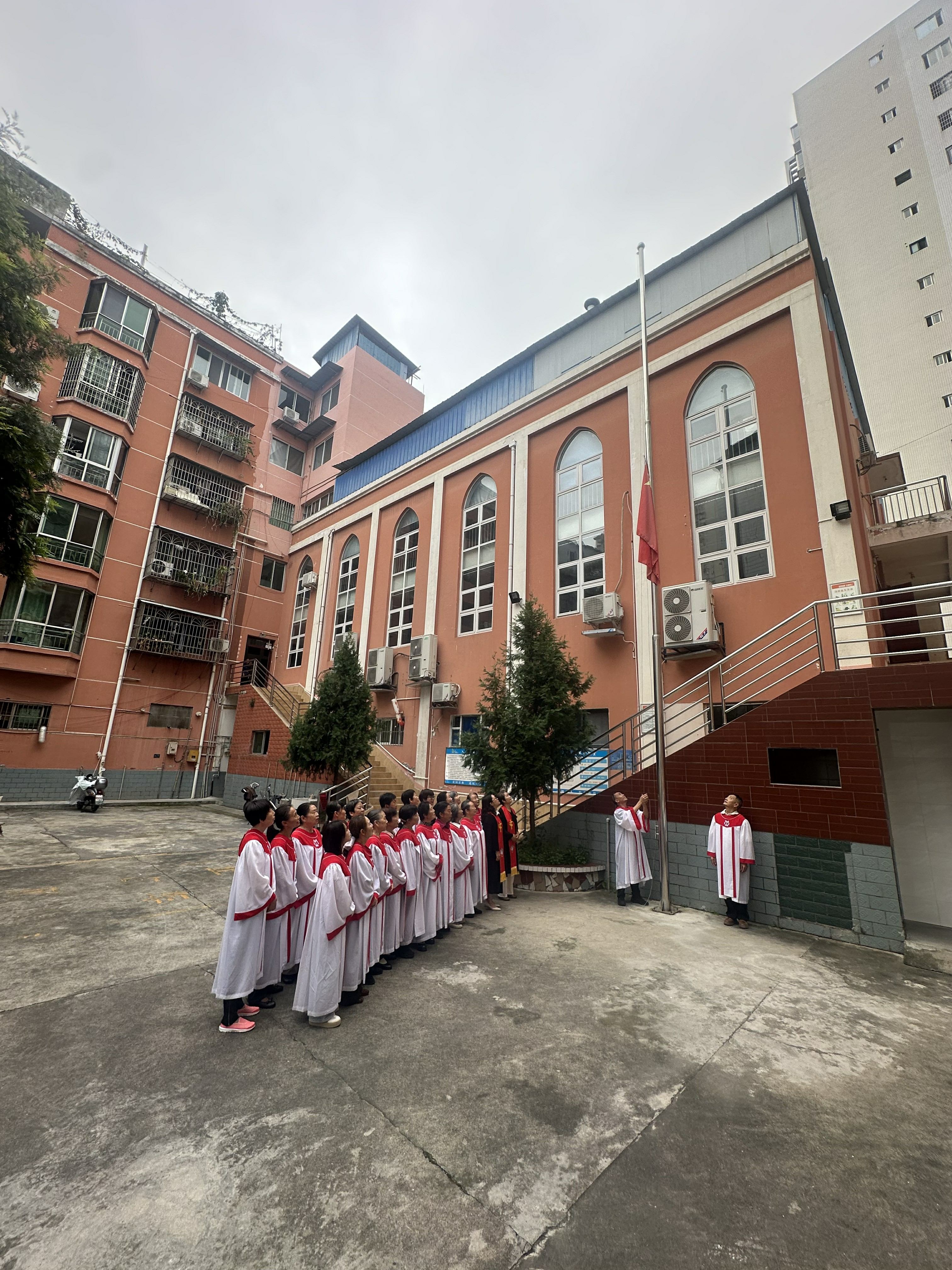 同升一面旗 共祝祖国好——我省基督教界举行庆国庆升国旗仪式