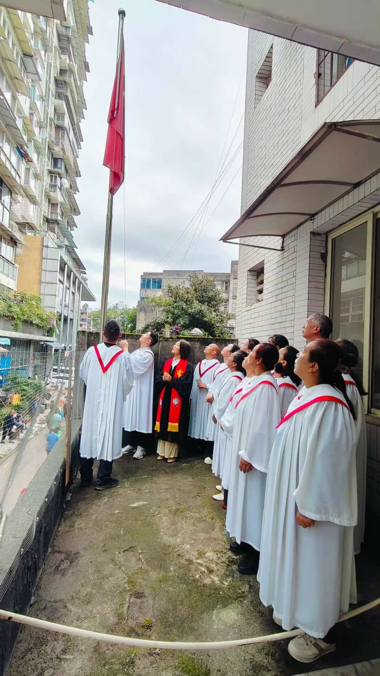 同升一面旗 共祝祖国好——我省基督教界举行庆国庆升国旗仪式